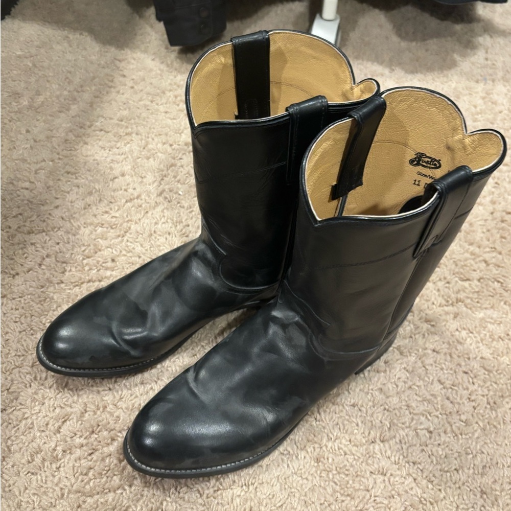 Justin Black Size 11D Boots